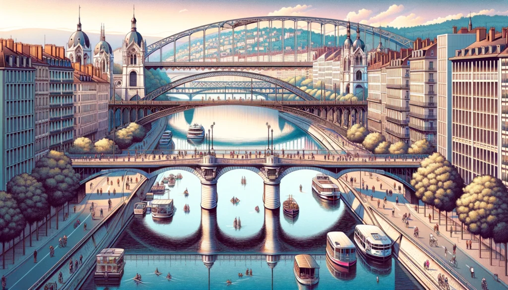 Les ponts de Lyon histoires et panoramas dune ville traversee par deux fleuves 1