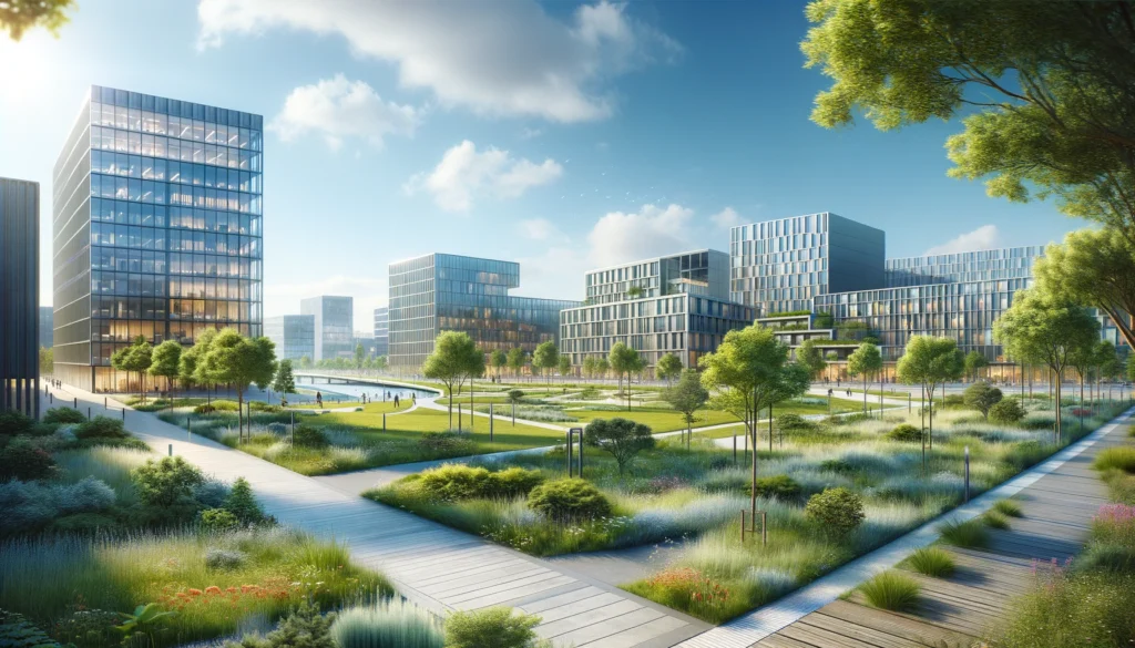 Montigny Le Bretonneux modernite et espaces verts 1